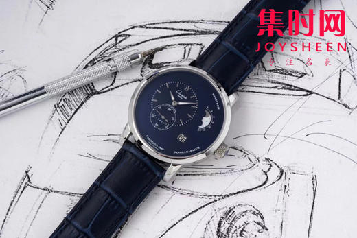 格拉苏蒂 原创偏心系列 AI“德味儿”的腕表———格拉苏蒂原创90偏心大日历 商品图1