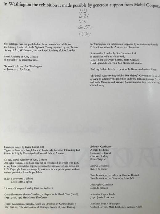 威尼斯十八世纪艺术图集 292幅插图 精装大16开 商品图3