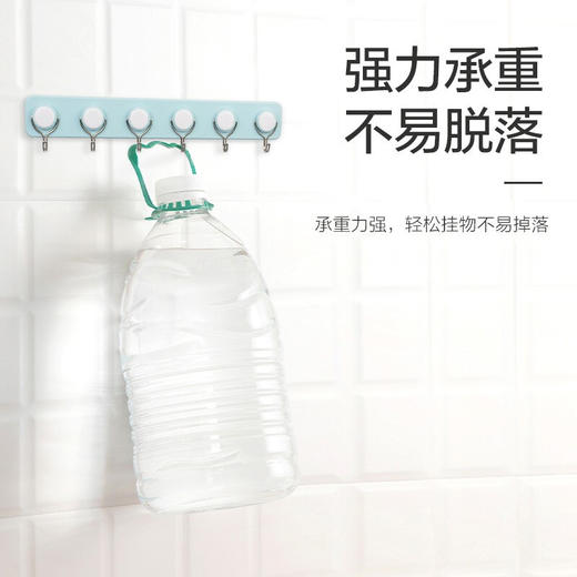茶花 厨房挂钩贴浴室粘钩子挂衣钩衣服门后挂钩排5组U型挂钩 6组O型挂钩 商品图3