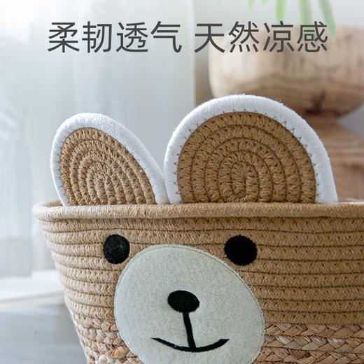 卡通藤编猫窝四季通用半封闭夏天凉窝垫子工蒲草编制狗狗宠物窝 商品图1