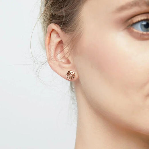 金属玫瑰花耳钉 Tracey Chen 商品图2