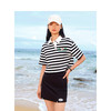 TeenieWeenie小熊卡通条纹POLO衫T恤女夏季女t恤TTHS226504N 商品缩略图1
