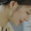 WYSP新款复古轻奢冷淡风渐变和田玉耳环耳夹 商品缩略图3