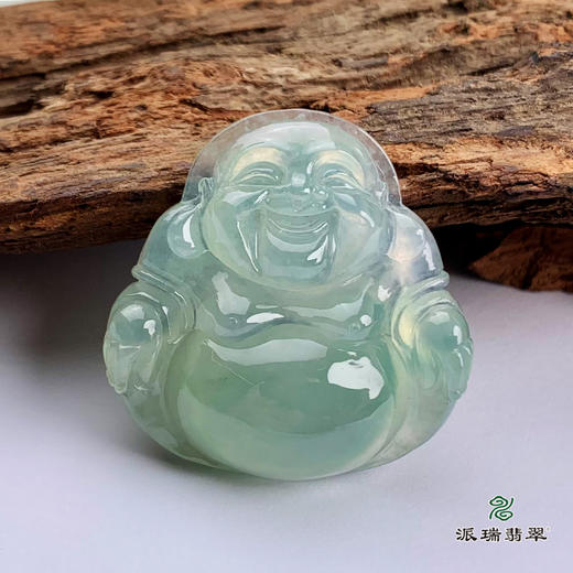 派瑞翡翠 翡翠佛 冰种 绿色 商品图3