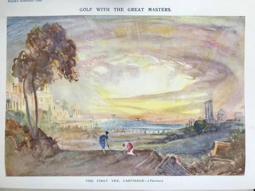 1922年1-6月 英国讽刺漫画杂志《笨拙》（含多幅彩色） 漆布精装16开 商品图9