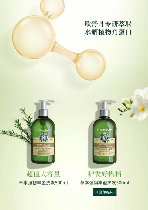 欧舒丹（L'OCCITANE）强韧丰盈防脱发洗发水500ML 商品图0