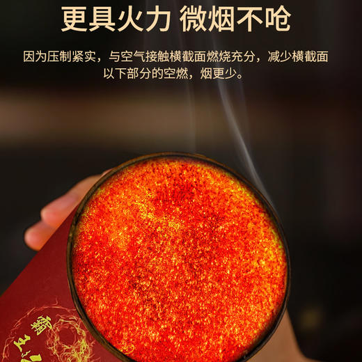 直径8CM雷火灸条 6CM雷火灸条 明火控烟 带安全网，自带灭火 商品图1