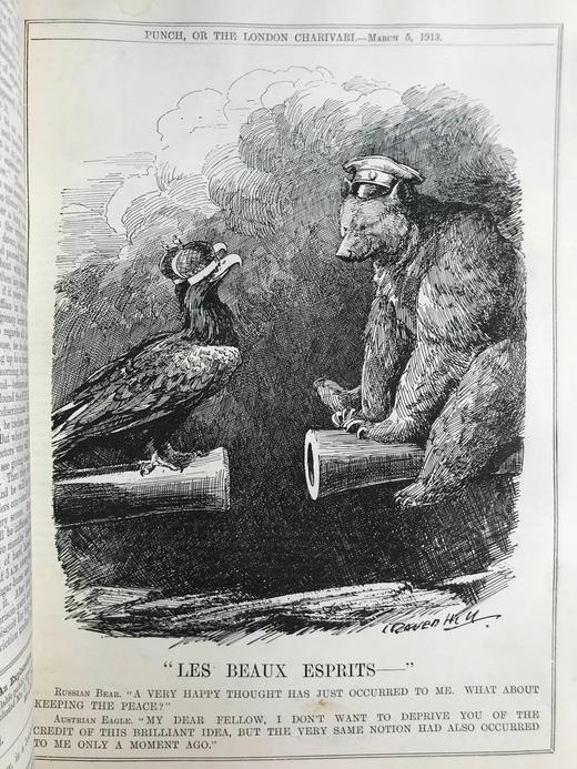 1913年 英国讽刺漫画杂志《笨拙》 漆布精装16开 商品图10