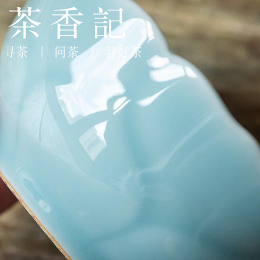 茶香记 青釉花朵杯敞口杯主人杯90ml德化素雅实用衬茶汤陶瓷茶杯 商品图2