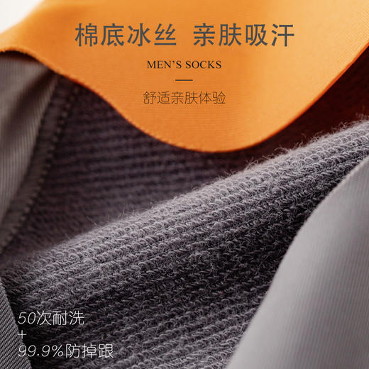 新款撞色冰丝袜  硅胶防滑不掉跟透气吸汗棉底隐形袜 商品图7