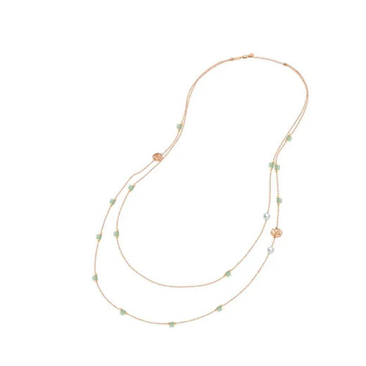 天然翡翠路路通玫瑰花长项链 Tracey Chen 商品图4