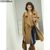 COCOBELLA轻奢气质手工双面呢纯羊毛大衣女明线设计外套WL13 商品缩略图0