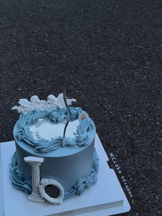 天使镜面装饰蛋糕 商品图1