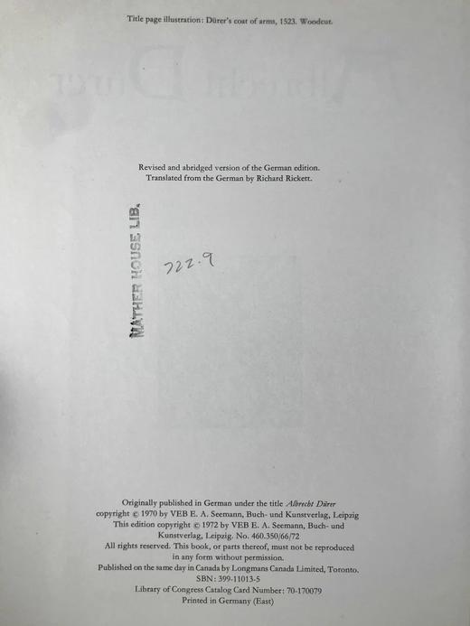 丢勒画集 143幅插图 精装大16开 商品图3