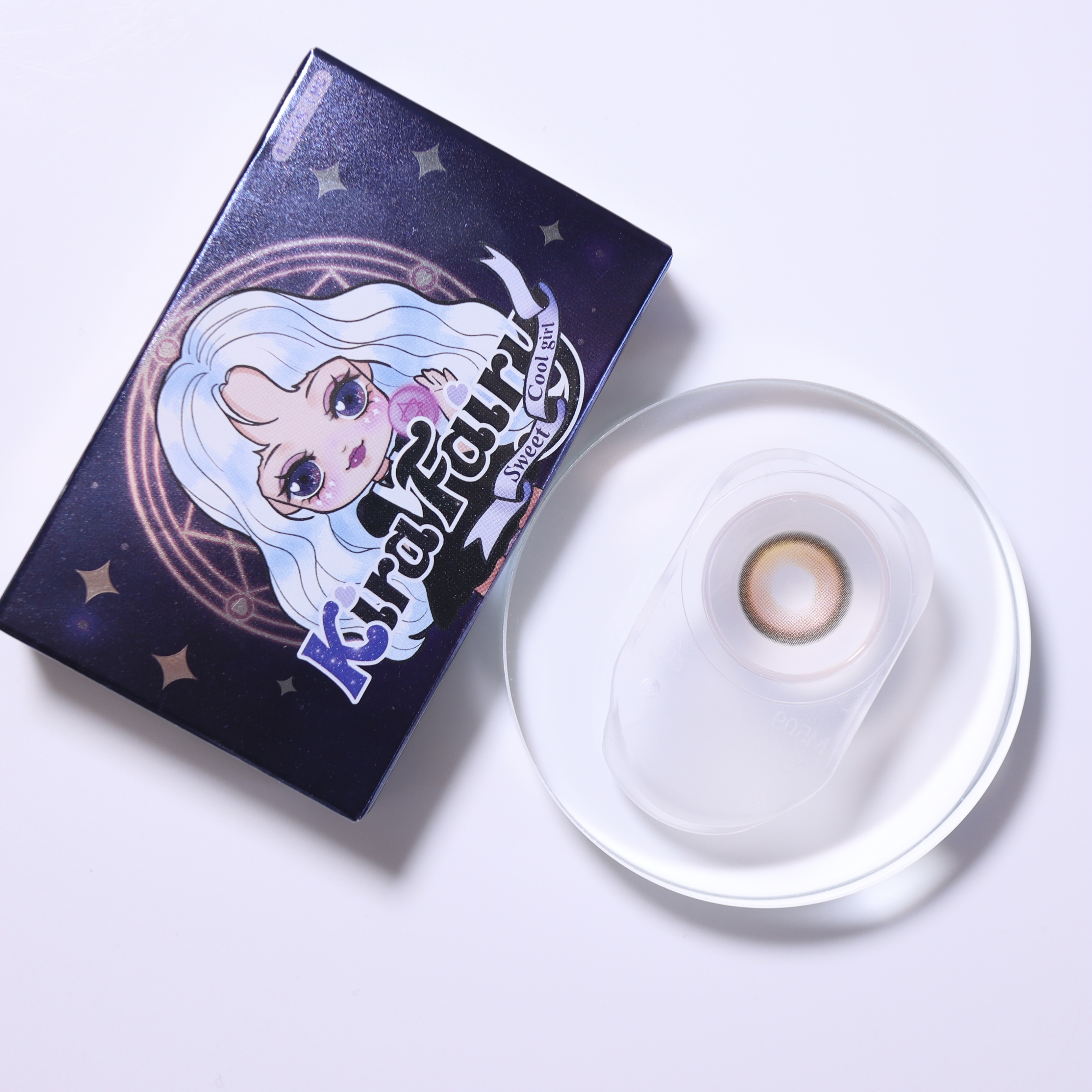 KIRAFAIRY年抛隐形眼镜 火焰色14.2mm 1副/2片-VVCON美瞳网5