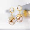 网红法式，设计感简约小巧气质耳饰925银针仿珍珠耳环LYJM-h3685 商品缩略图0