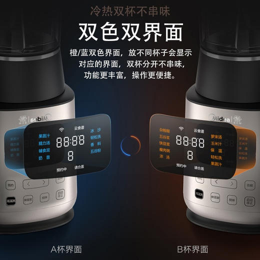 美的（Midea）（509421） 破壁机 智能智频破壁养生料理机 榨汁机果汁机搅拌机家用全自动 智能家电 BL1528APro 商品图4