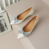 新款气质，蝴蝶结仙女风尖头浅口单鞋ZYY-A09 商品缩略图6