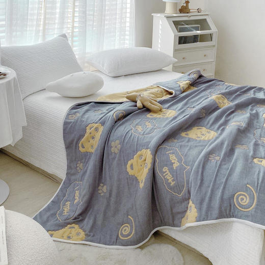 十层纱布毛巾被纯棉沙发毯子夏凉被全棉夏季午睡毛毯空调盖毯 FYJ-AG*84*141*1891 商品图2