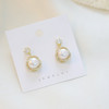 S925银针法式珍珠耳坠简约耳环耳饰 LY-H-134 商品缩略图1