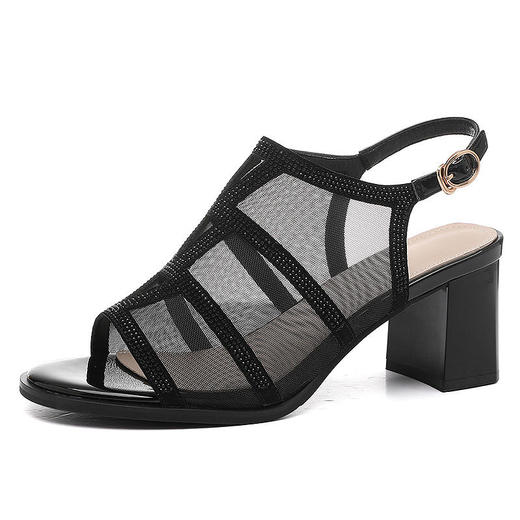 SLW-9815新款夏季时尚凉鞋粗跟高跟鞋鱼嘴女鞋 商品图3