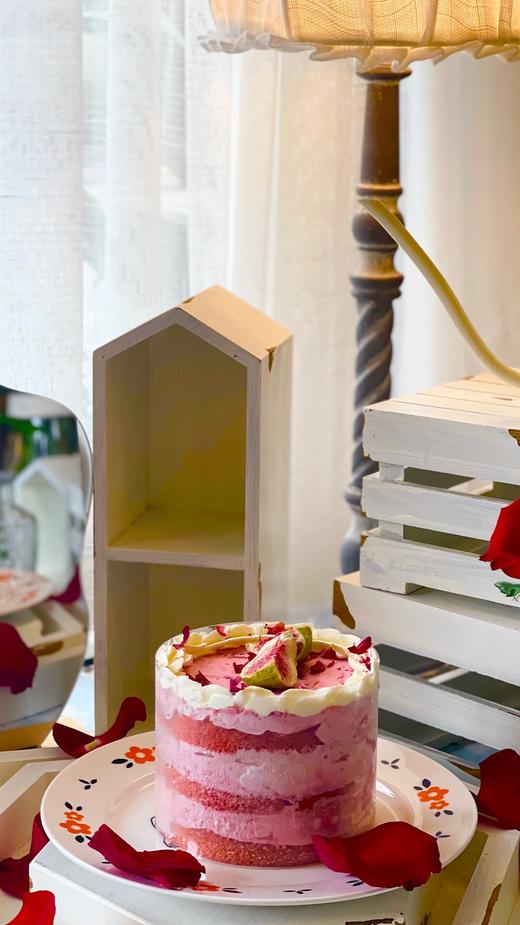 6寸树莓桃胶红丝绒蛋糕 商品图0