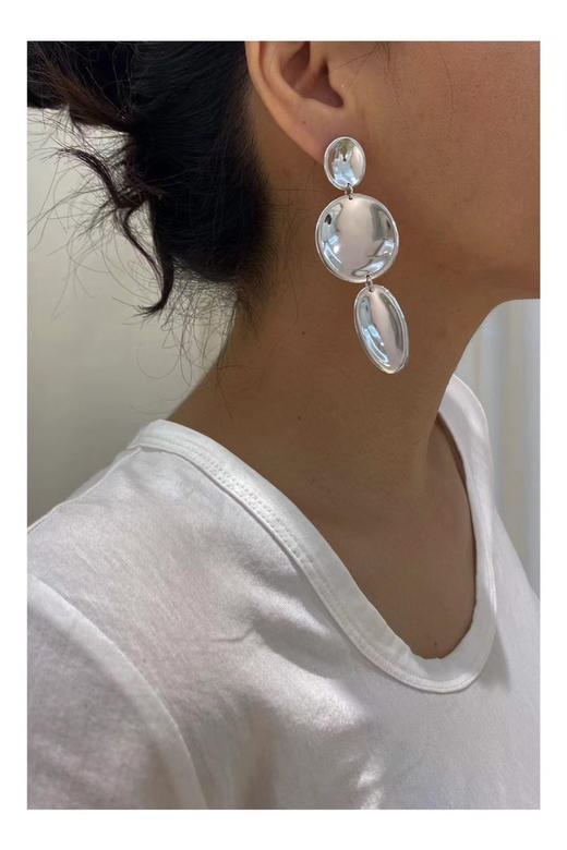 J.HARDYMENT | XL Small Thumbprint Chandelier Earrings [耳环 2色] 商品图2