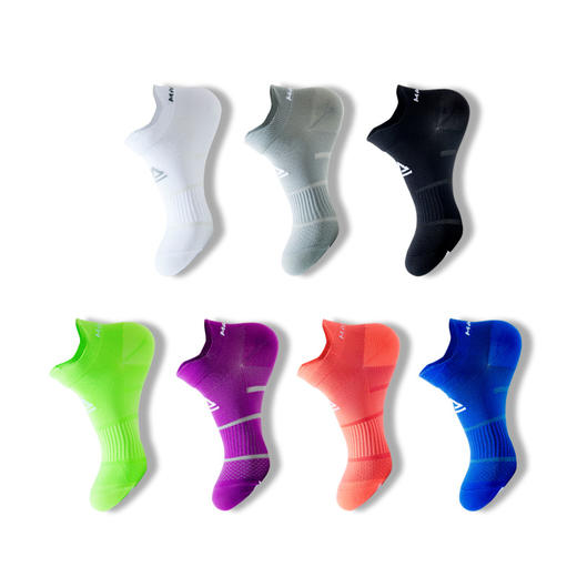 2023新款夏季运动袜子跑步袜男女拼色浅口袜健身薄款短袜潮袜压力船袜 商品图6