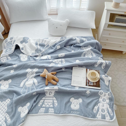 十层纱布毛巾被纯棉沙发毯子夏凉被全棉夏季午睡毛毯空调盖毯 FYJ-AG*84*141*1891 商品图1