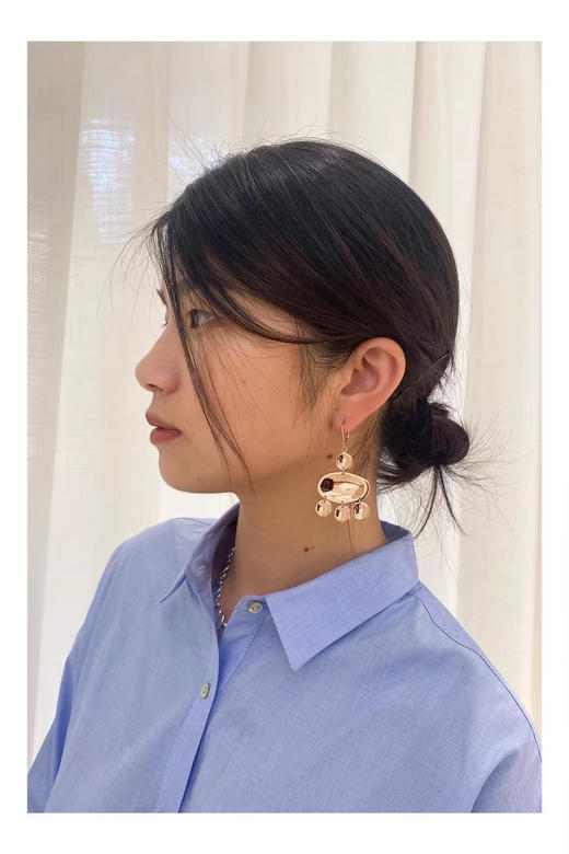 J.HARDYMENT | Large Oval Thumbprint Chandelier Earrings [耳环 4色] 商品图2