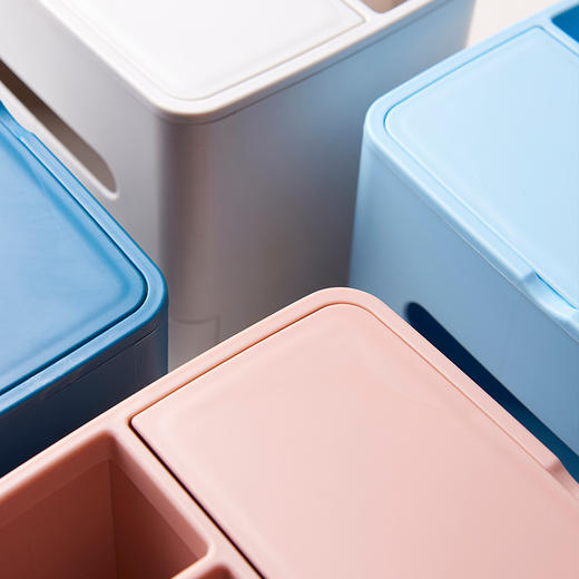 【多功能收纳+镜子+纸巾盒】家用客厅餐厅茶几纸巾盒 简约可爱化妆品收纳杂物整理盒 商品图4