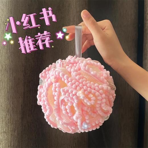【小红书推荐】大号沐浴球不散花耐用成人浴球花原创新款沐浴花洗澡球可爱起泡网 商品图0