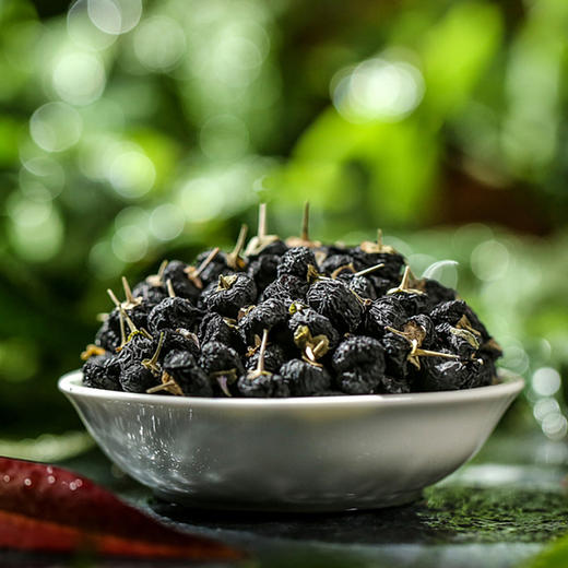 甘肃玉门黑枸杞，新果晾晒，花青素满满~ 商品图4