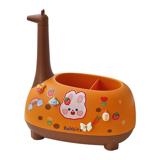 可爱卡通长颈鹿笔筒创意时尚学生儿童女孩办公室桌面收纳盒摆件 商品图8