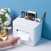 【多功能收纳+镜子+纸巾盒】家用客厅餐厅茶几纸巾盒 简约可爱化妆品收纳杂物整理盒 商品缩略图3