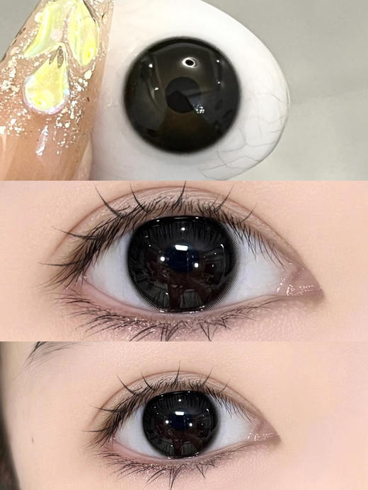 GUGUCON 咕咕黑 半年抛 2片 14.2mm 参考着色13.4mm 基弧8.6 含水38% 韩国进口 商品图1