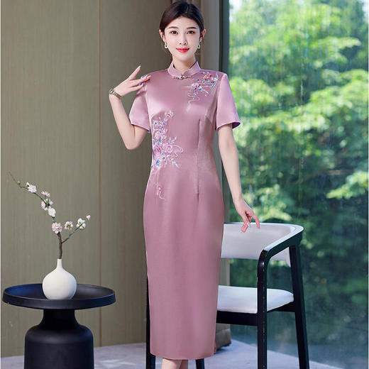 AHM thfs9372新款大码改良旗袍裙 商品图0