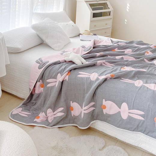 十层纱布毛巾被纯棉沙发毯子夏凉被全棉夏季午睡毛毯空调盖毯 FYJ-AG*84*141*1891 商品图5