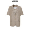 VIMAGE纬漫纪秋季新款宽松舒适帅气西装外套V1803408 商品缩略图6
