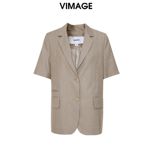 VIMAGE纬漫纪秋季新款宽松舒适帅气西装外套V1803408 商品图6
