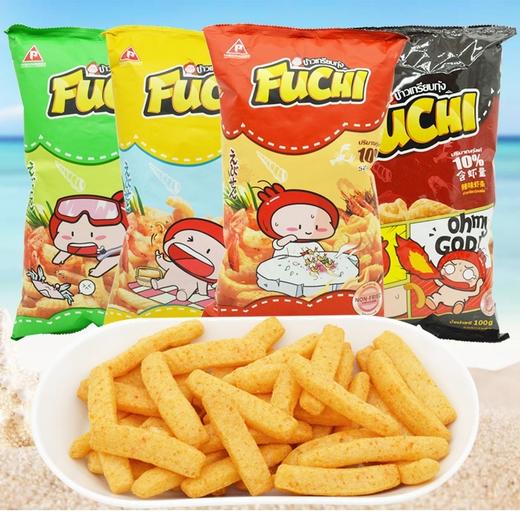 泰国进口富吃FuChi-虾条100g（辣味/海苔味） 商品图0
