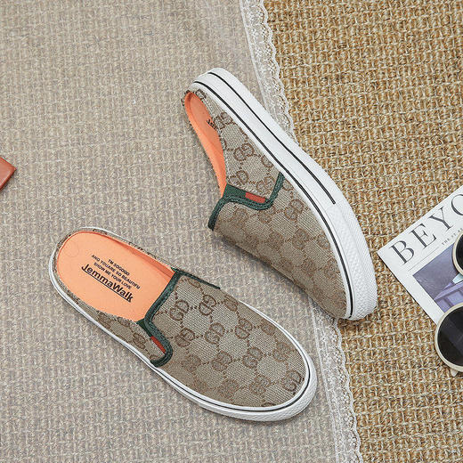 SQNX220702新款时尚气质休闲百搭平底防滑包头半拖鞋 商品图3