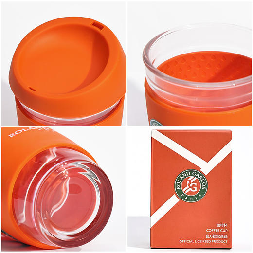 罗兰加洛斯法网新款咖啡杯玻璃随行携水杯大容量泡茶杯子 商品图4