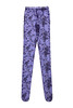 花色针织打底裤/紫色【2022秋冬新品 定制款】--中国设计师品牌QIUSHU TING 商品缩略图0