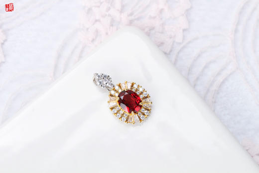 石榴石项链   镶嵌：925银镶 商品图1