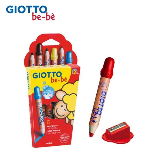 意大利/GIOTTO齐多/幼儿园宝宝蜡笔/儿童绘画短杆粗蜡笔/安全无毒/可水洗彩色铅笔/2岁可用 商品图1