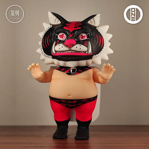 现货 壹工坊 BJJ老虎 白宰仲 黑色版 搪胶 sofubi 软胶 商品图0