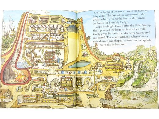 A Year in Brambly Hedge 野蔷薇村的故事 限量-四十周年纪念版 原版进口绘本 英语启蒙 商品图3