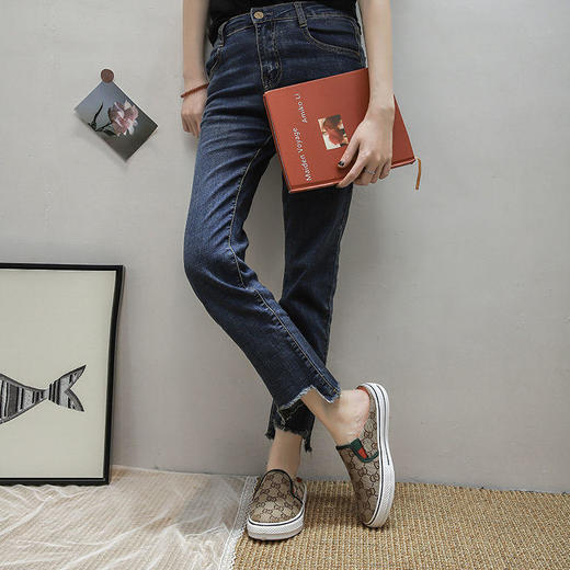 SQNX220702新款时尚气质休闲百搭平底防滑包头半拖鞋 商品图5