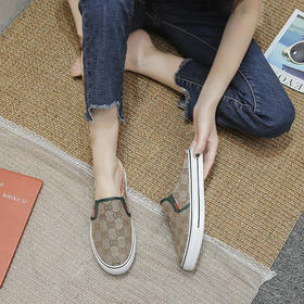 SQNX220702新款时尚气质休闲百搭平底防滑包头半拖鞋